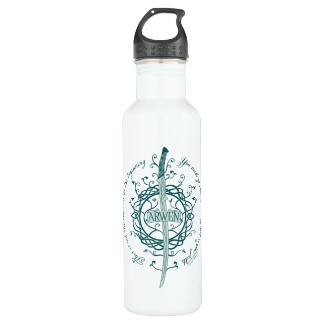ARWEN™ Elven Sword Quote 710 Ml Water Bottle (Front)