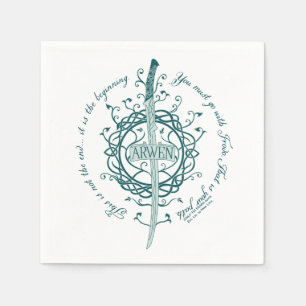 ARWEN™ Elven Sword Quote Napkin