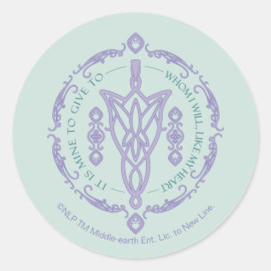 ARWEN™ Evenstar Quote Graphic Classic Round Sticker
