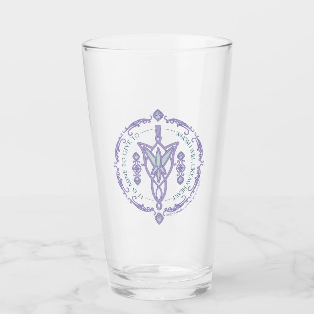 ARWEN™ Evenstar Quote Graphic Glass (Front)