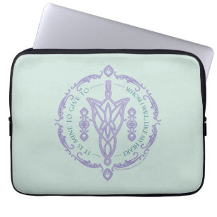 ARWEN™ Evenstar Quote Graphic Laptop Sleeve