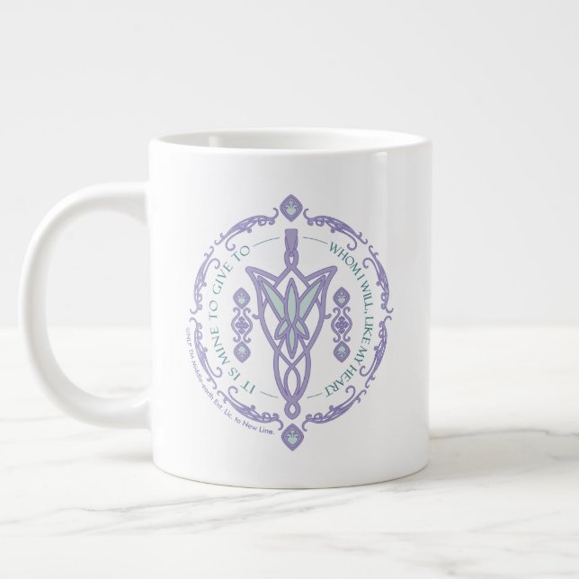 ARWEN™ Evenstar Quote Graphic Large Coffee Mug (Left)