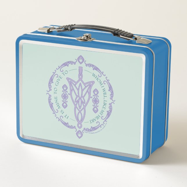 ARWEN™ Evenstar Quote Graphic Metal Lunch Box (Front)