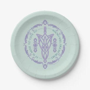 ARWEN™ Evenstar Quote Graphic Paper Plate