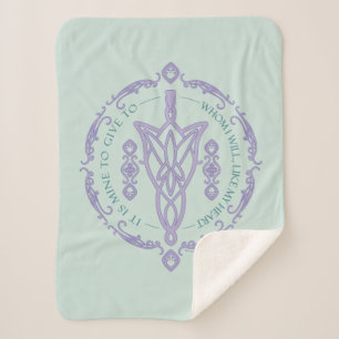ARWEN™ Evenstar Quote Graphic Sherpa Blanket