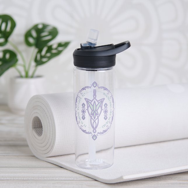 ARWEN™ Evenstar Quote Graphic Water Bottle (Yoga)