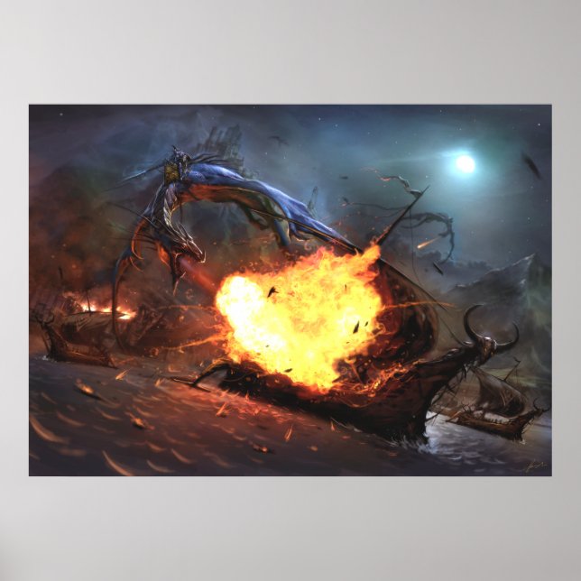 Arx Draconis Under Attack Poster (Front)