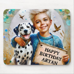 ARYAN ~ and his Dalmation dog ~ Mouse Pad