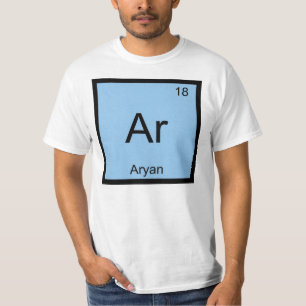Aryan Name Chemistry Element Periodic Table T-Shirt