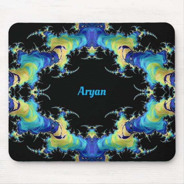 ARYAN ~ Strange 3D Pattern ~ Personalised  Mouse Pad (Front)