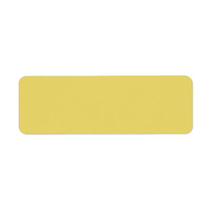 Arylide yellow (solid colour) Return Address Label