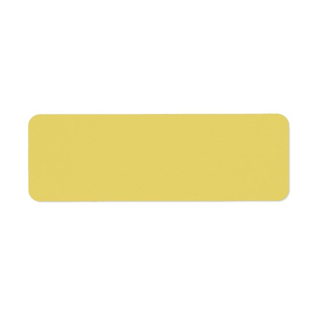  Arylide yellow (solid colour)  Return Address Label (Front)