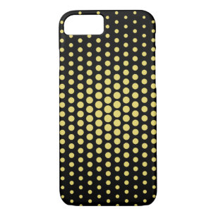 Arylide yellow Techno Dots Modern Black iPhone 8/7 Case