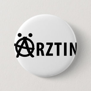Ärztin icon 6 cm round badge