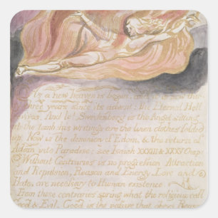 "As a new heaven is begun" Square Sticker