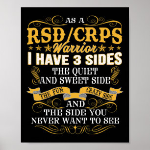 As A Rsdcrps Warrior I Have 3 Sides Fun T Poster