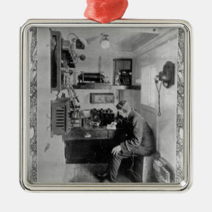 As Aboard the Wrecked "Titanic" Metal Ornament