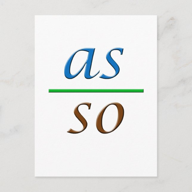 as above so below postcard (Front)