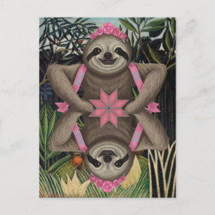 As Above So Below Sloth Postcard