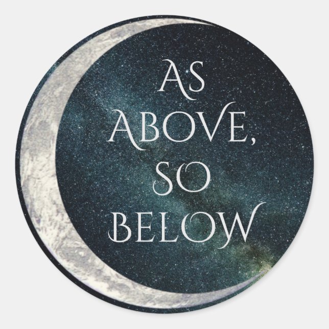 As Above So Below sticker (Front)