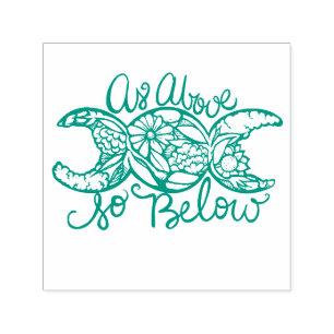 As Above So Below Triple Moon                      Self-inking Stamp
