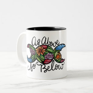 As Above So Below Triple Moon                      Two-Tone Coffee Mug
