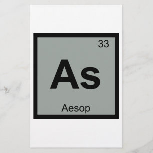 As - Aesop Fables Chemistry Periodic Table Symbol