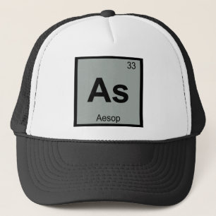 As - Aesop Fables Chemistry Periodic Table Symbol Trucker Hat