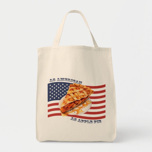As American As Apple Pie Tote Bag (Front)