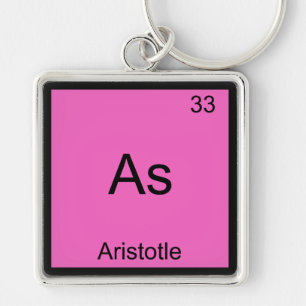 As - Aristotle Funny Element Chemistry Symbol Tee Key Ring