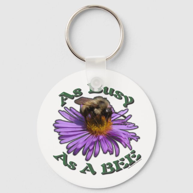 As Busy As A Bee Key Ring (Front)