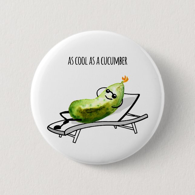 As cool as a cucumber pin (Front)