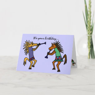 AS- Dancing Horses Birthday Card