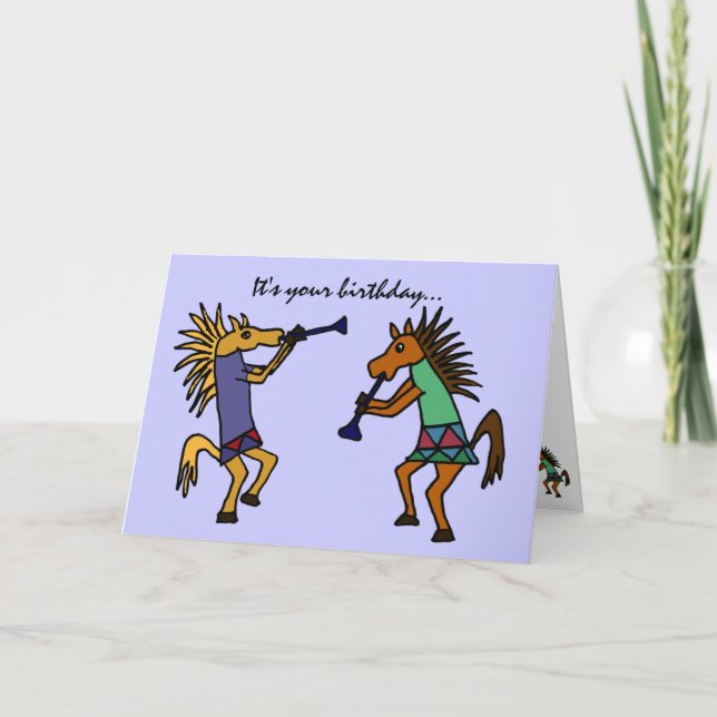 AS- Dancing Horses Birthday Card (Front)