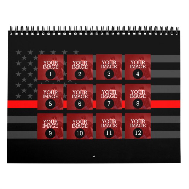 As Easy as 1 to 12 Your Own Red Line Photo 2025 Calendar (Cover)