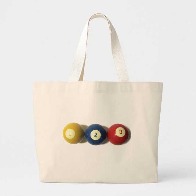 As Easy As, One, Two, or Three Large Tote Bag (Front)