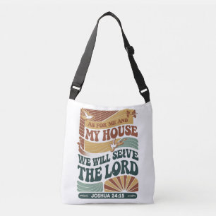 As for Me and My House" Bible Verse design Crossbody Bag