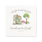 As For Me and My House Bible Verse Watercolor