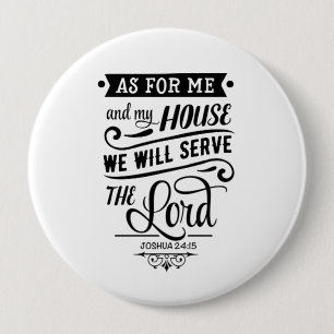 As For Me And My House Button