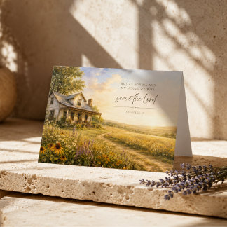 As for Me and My House | Joshua 24:15 Scripture Card