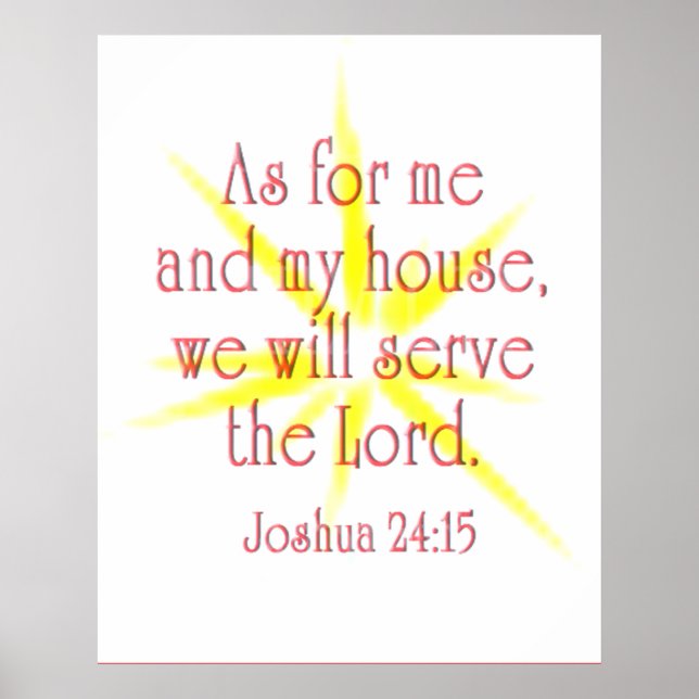 AS FOR ME aND MY HOUSE Poster (Front)