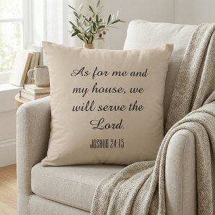 As for me and my house, we will serve the Lord Cushion