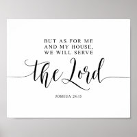 As For Me And My House We Will Serve The Lord