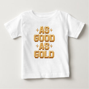 As Good As Gold Baby Top T-shirt / White