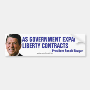 As Government Expands Liberty Contracts Bumper Sticker
