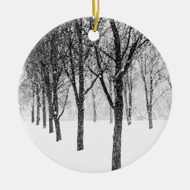 as I side with trees Ceramic Tree Decoration (Front)