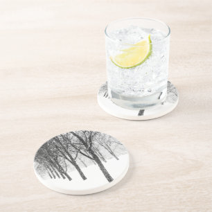 as I side with trees Coaster