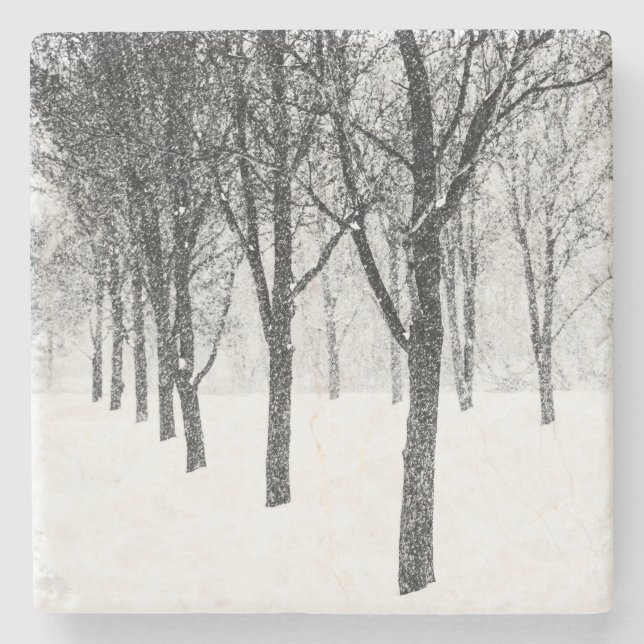 as I side with trees Stone Coaster (Front)