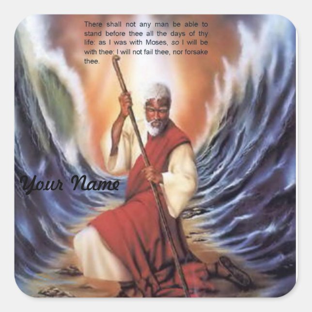 As I was with Moses sticker (Front)