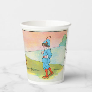 As I Went to Bonner I Met a Pig - Nursery Rhyme Paper Cups